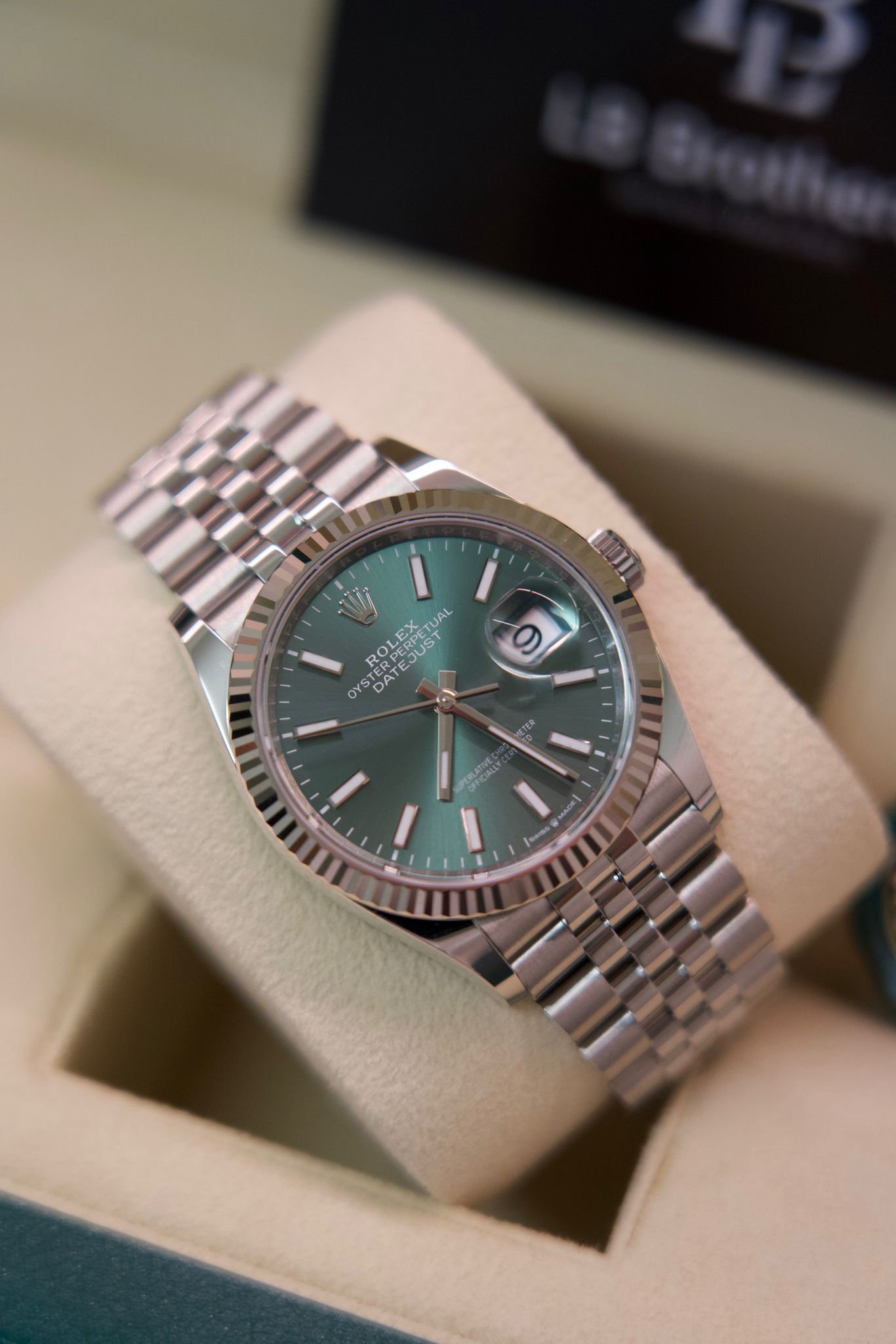 Rolex DateJust Green Mint 36 mm 126234